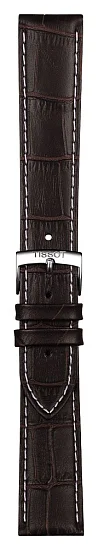 Paski i części Pasek Skórzany Tissot Brązowy 20mm PR100 T600037057