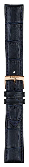 Paski i części Pasek Skórzany Tissot Granatowy 20mm PR100 T600037058