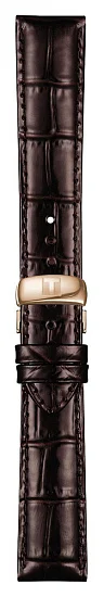Paski i części Pasek Skórzany Tissot Brązowy 20mm z Zapięciem Motylkowym Tradition T600037725