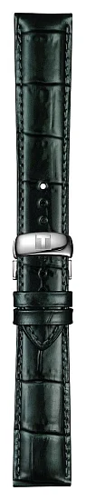 Paski i części Pasek Skórzany Tissot Antracytowy 20mm z Zapięciem Motylkowym Tradition T600037723