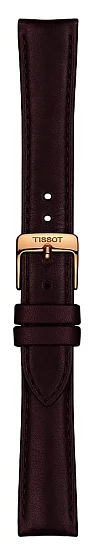 Paski i części Pasek Skórzany Tissot Brązowy 16mm Bella Ora T600037908