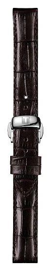Paski i części Pasek Skórzany Tissot Brązowy 14mm z Zapięciem Motylkowym Bridgeport T600035996