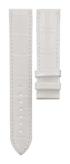 Paski i części Pasek Skórzany Tissot Biały 19mm PRC 200 T610032787