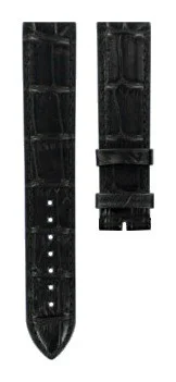 Paski i części Pasek Skórzany Tissot Czarny 19mm Carson T600033606