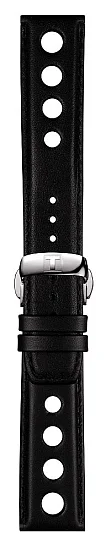 Paski i części Pasek Skórzany Tissot Czarny 20mm z Zapięciem Motylkowym PRS 516 T600037163