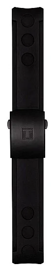 Paski i części Pasek Materiałowy Tissot Czarny 20mm z Zapięciem Motylkowym PRS 516 T603037161