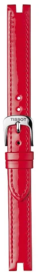 Paski i części Pasek Skórzany Tissot Czerwony 12mm Pinky T600035284