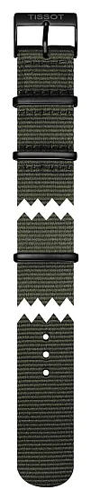 Paski i części Pasek Materiałowy Tissot NATO Khaki 19mm Quickster T604036888