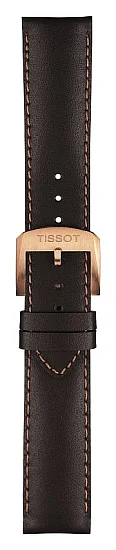 Paski i części Pasek Skórzany Tissot Brązowy 19mm Quickster T600035974
