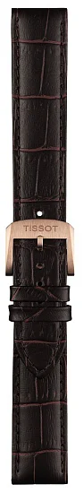 Paski i części Pasek Skórzany Tissot Brązowy 19mm Quickster T600035384