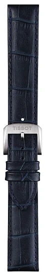 Paski i części Pasek Skórzany Tissot Granatowy 19mm Quickster T600035386