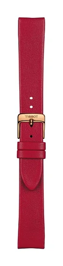 Paski i części Pasek Skórzany Tissot Bordowy 16mm Bella Ora T600040596