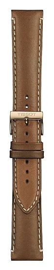 Paski i części Pasek Skórzany Tissot Brązowy 21mm Everytime Medium T600040539