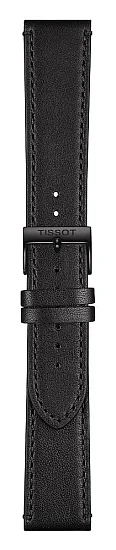 Paski i części Pasek Skórzany Tissot Czarny 21mm Gentleman T600040545