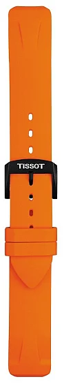 Paski i części Pasek Gumowy Tissot Pomarańczowy 19mm T-Race Touch T603035437