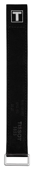Paski i części Pasek Skórzany Tissot Czarny 22mm T-Touch Expert Solar T600036492
