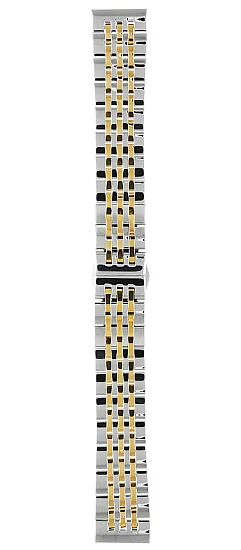Paski i części Bransoleta Bicolor 20mm Stalowa Żółte Złoto BRANS-BI-POL-ST-YG-20