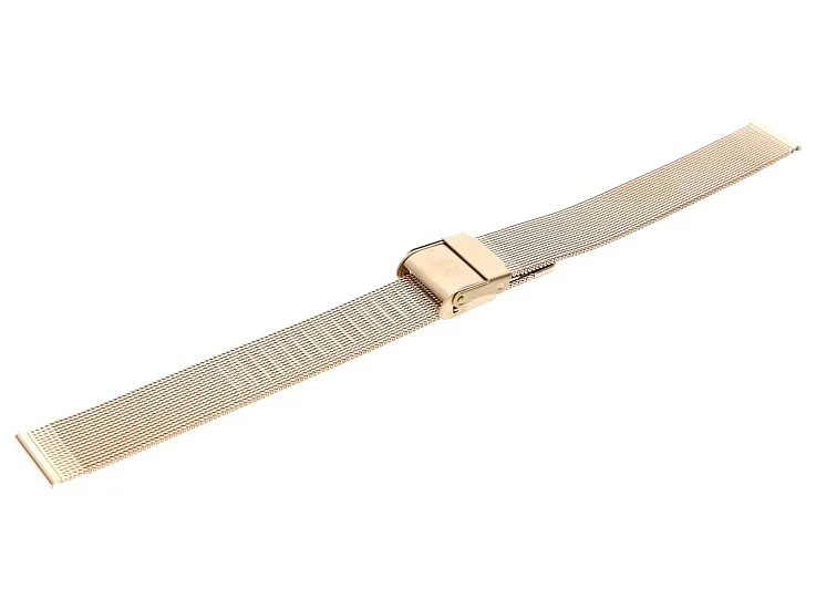 Paski i części Bransoleta Mesh 14mm Różowe Złoto BRANS-MESH-RG-14-4