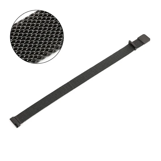 Paski i części Bransoleta Mesh 14mm Czarna Magnetyczna BRANS-MESH-BK-MAG-14