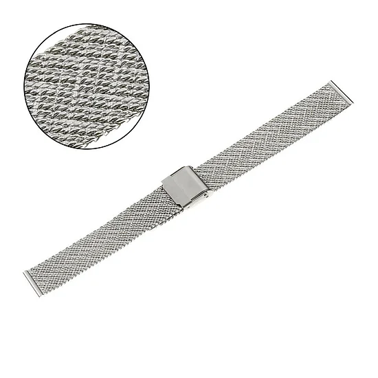 Paski i części Bransoleta Mesh 16mm Stalowa BRANS-MESH-ST-MS06R-16