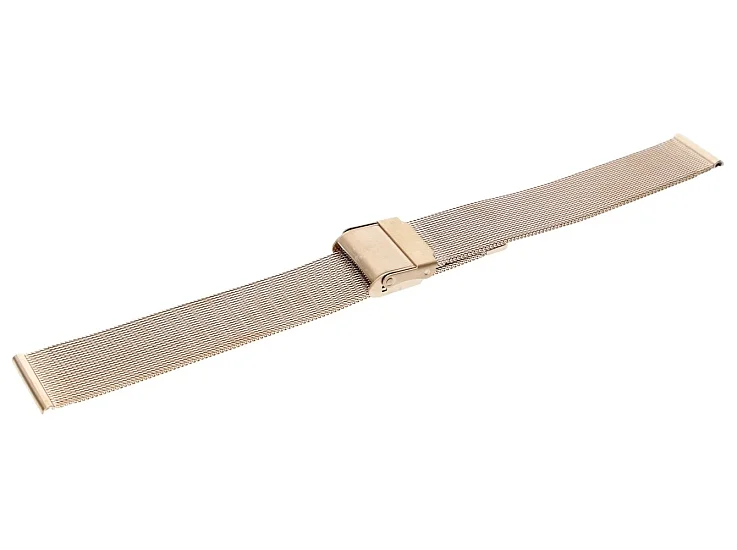 Paski i części Bransoleta Mesh 18mm Różowe Złoto BRANS-MESH-RG-18-1
