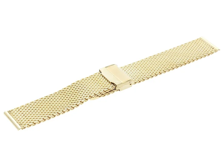 Paski i części Bransoleta Mesh 22mm Żółte Złoto BRANS-MESH-YG-22-1