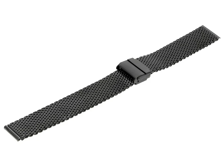 Paski i części Bransoleta Mesh 20mm Czarna BRANS-MESH-BK-20-1