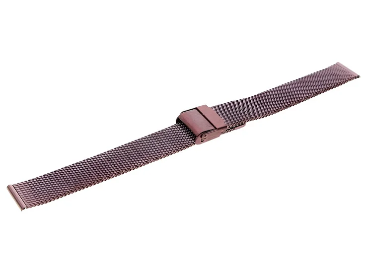 Paski i części Bransoleta Mesh 16mm Bordo BRANS-MESH-BR-16-1