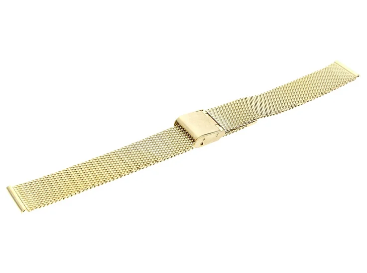 Paski i części Bransoleta Mesh 16mm Żółte Złoto BRANS-MESH-YG-16-1