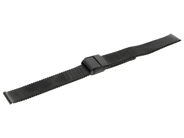 Paski i części Bransoleta Mesh 14mm Czarna BRANS-MESH-BK-14-1