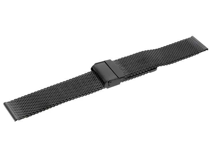 Paski i części Bransoleta Mesh 20mm Czarna BRANS-MESH-BK-20-2