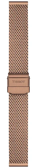 Paski i części Bransoleta Mesh Stalowa Tissot Różowe Złoto 16mm Everytime T605049484