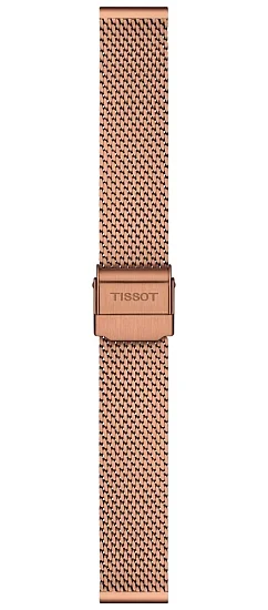 Paski i części Bransoleta Mesh Stalowa Tissot Różowe Złoto 16mm Everytime T605049484