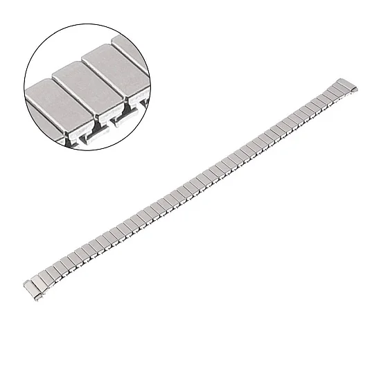 Paski i części Bransoleta Rozciągana 8mm / 10mm Stalowa Matowa BRANS-ST-ROZC-MAT-MOD118-8-10