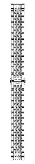 Paski i części Bransoleta Stalowa Longines 15mm Lyre L600163563
