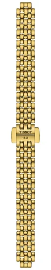 Paski i części Bransoleta Stalowa Tissot 10mm Żółte Złoto Lovely T605049749