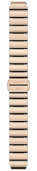 Paski i części Bransoleta Stalowa Tissot 12mm Różowe Złoto SRV T605051137