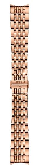 Paski i części Bransoleta Stalowa Tissot 19mm Różowe Złoto Le Locle T605051523