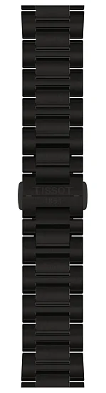 Paski i części Bransoleta Stalowa Tissot 20mm Czarna PRC 100 Solar T605050272