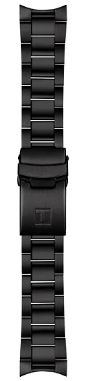 Paski i części Bransoleta Stalowa Tissot 20mm Czarna Seastar 1000 40mm T605050708