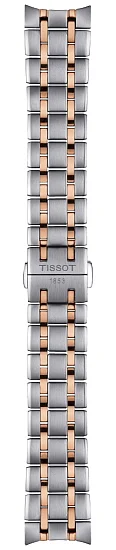 Paski i części Bransoleta Stalowa Tissot Bicolor Różowe Złoto 20mm Chemin Des Tourelles 39 T605048461