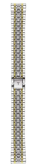 Paski i części Bransoleta Stalowa Tissot Bicolor Żółte Złoto 18mm Everytime T605039914