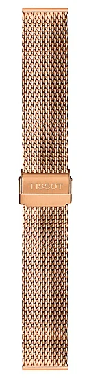 Paski i części Bransoleta Mesh Stalowa Tissot Różowe Złoto 20mm PR 100 T605040901