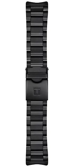 Paski i części Bransoleta Stalowa Tissot Czarna 22mm Supersport Chrono T605044988
