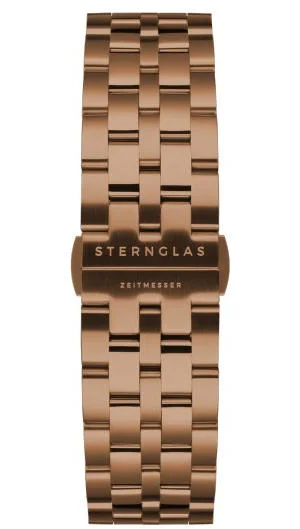 Paski i części Bransoleta Sternglas Stalowa 20mm Srebrna S03-ME15-SET