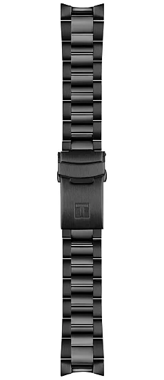 Paski i części Bransoleta Stalowa Tissot Czarna 20mm Seastar T605049887