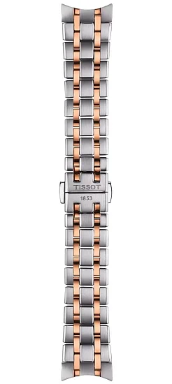Paski i części Bransoleta Stalowa Tissot Żółte Złoto 18mm Chemin Des Tourelles Lady 34 T605047225