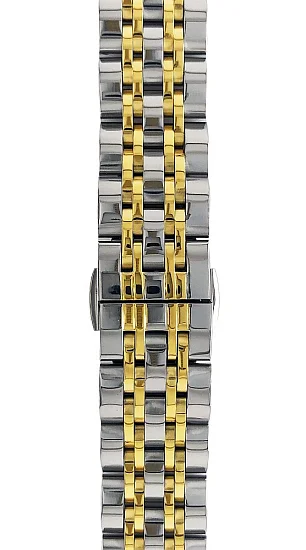 Paski i części Bransoleta Zeppelin 18mm Bicolor Żółte Złoto ZE-9MB70001518SG1816