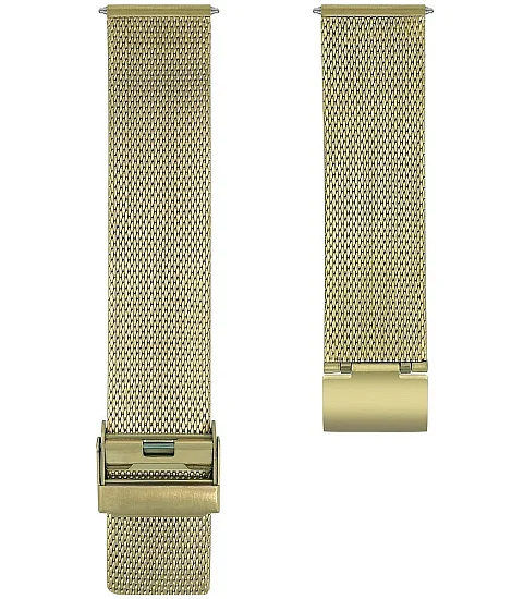 Paski i części Bransoleta Zeppelin Mesh 20mm Żółte Złoto ZE-9M60G20