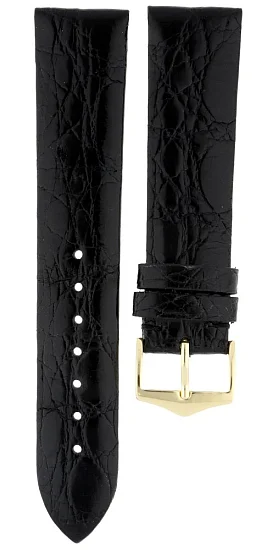 Paski i części Pasek Skórzany Krokodyl Czarny 20mm PASEK-P084-20-CZARNY